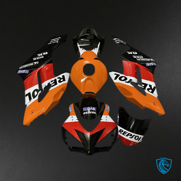 Honda CBR1000RR (2004-2005) Orange, Red & Black Classic Fairings Kit | ABS Bodywork