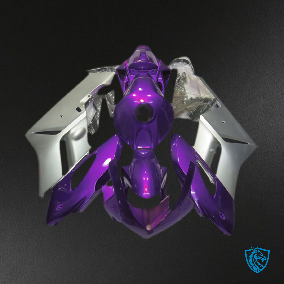 Honda CBR1000RR (2004-2005) Gloss Purple & Silver Motorcycle Fairings Kit | ABS Bodywork