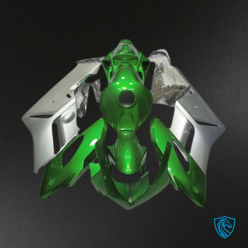 Honda CBR1000RR (2004-2005) Glossy Green & Silver Fairings Kit - Aftermarket ABS Bodywork