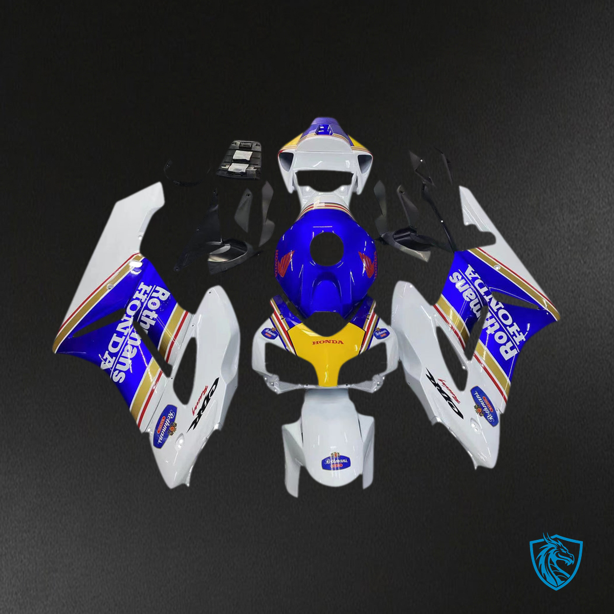 Honda CBR1000RR (2004-2005) Multicolor Rothmans - Replacement Motorcycle Fairings Kit