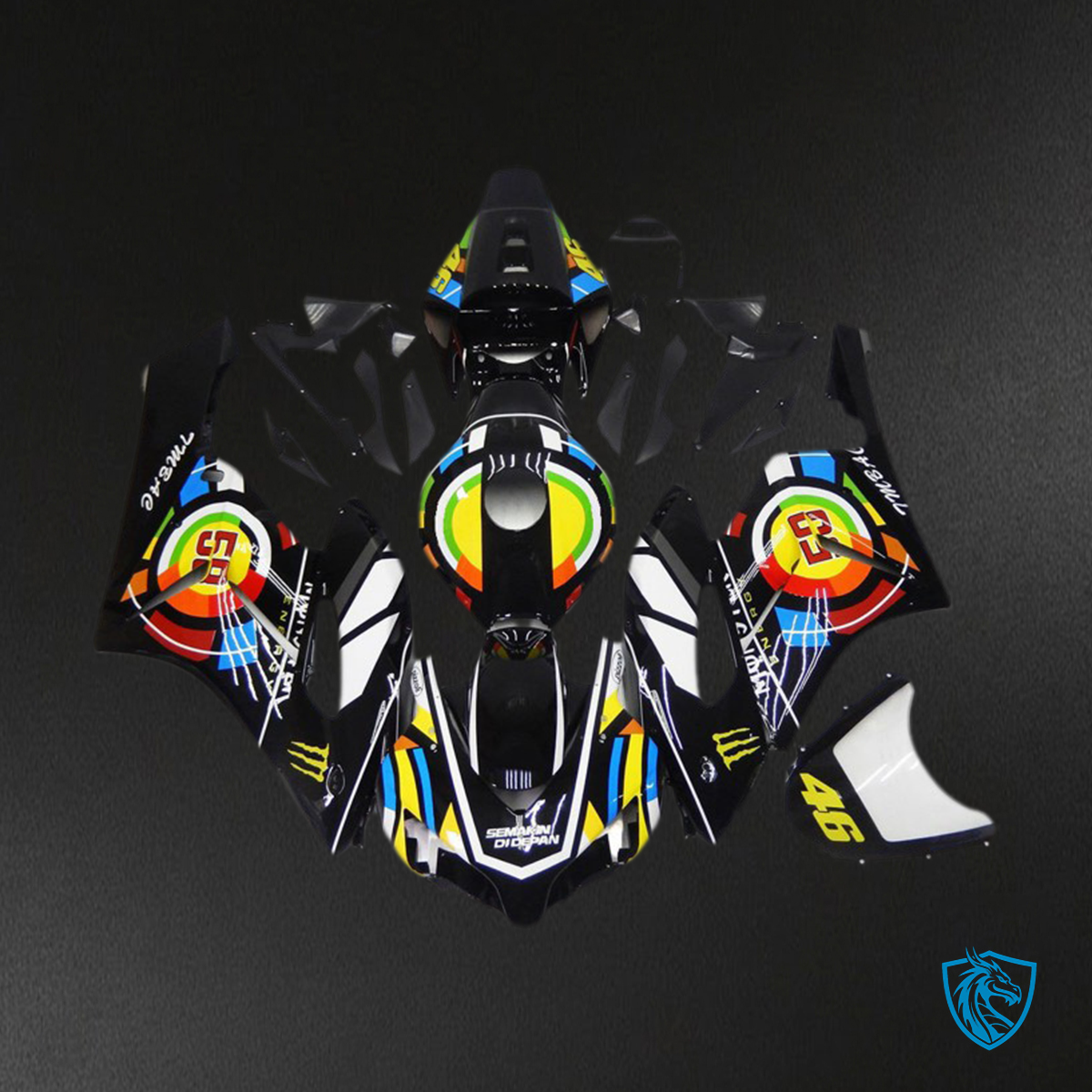 Honda CBR1000RR (2004-2005) Multicolor Motorcycle Fairings Kit - ABS bodywork