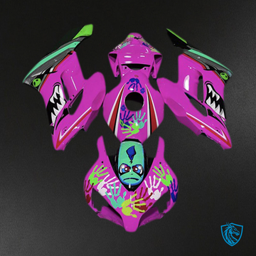 Honda CBR1000RR (2004-2005) Pink Shark Motorcycle Fairings Kit - Aftermarket ABS Bodywork