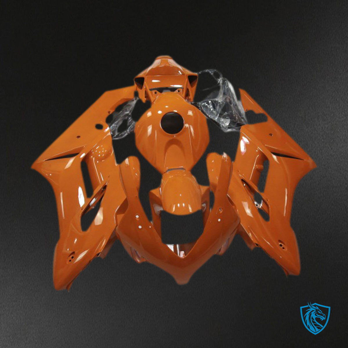 Honda CBR1000RR (2004-2005) Plain Orange Motorcycle - Custom ABS Fairing Kit