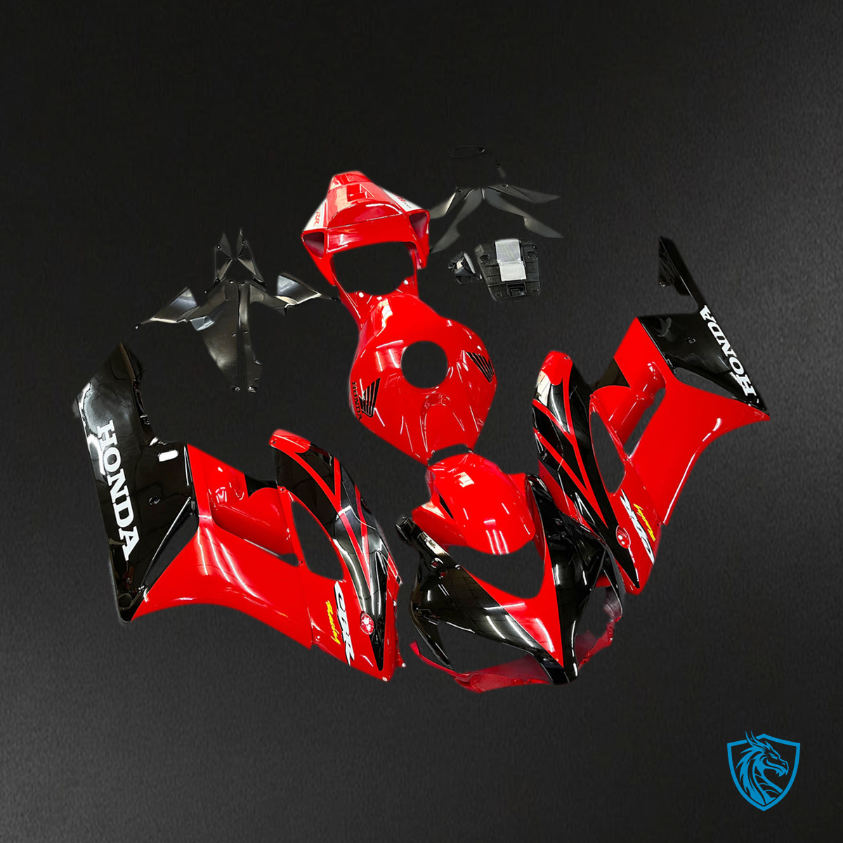 Honda CBR1000RR (2004-2005) Red & Black Generic Fairings Kit | ABS Bodywork