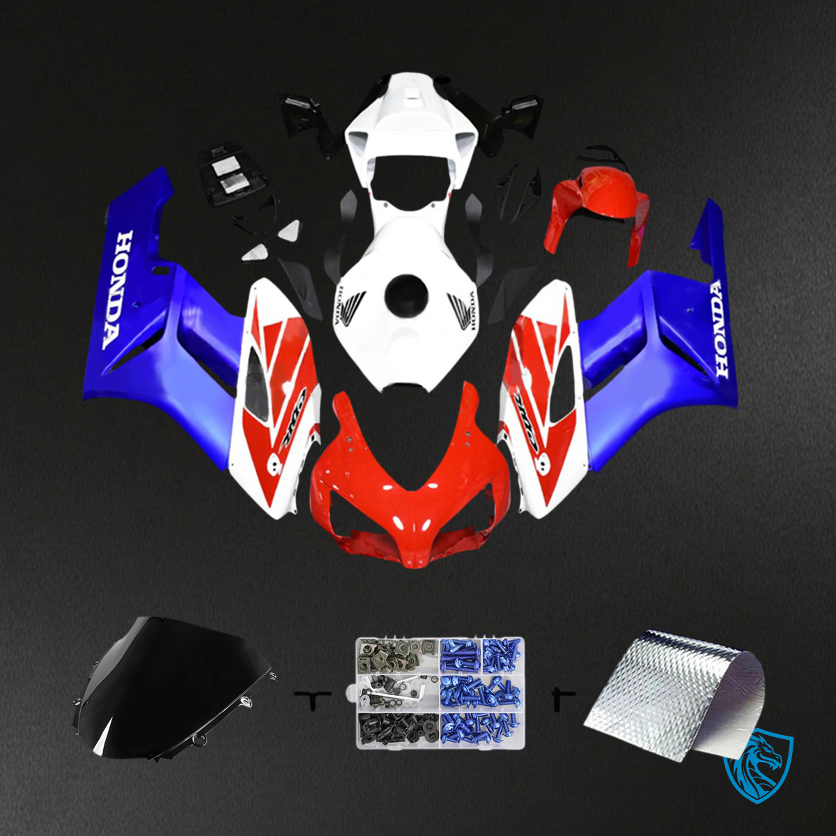 Honda CBR1000RR (2004-2005) Red & Blue Style4 - Fairing Kit
