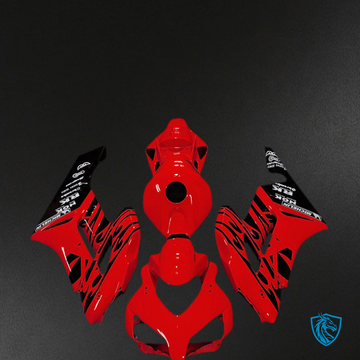 Honda CBR1000RR (2004-2005) Red Glossy Flame - Replacement Motorcycle Fairings Kit