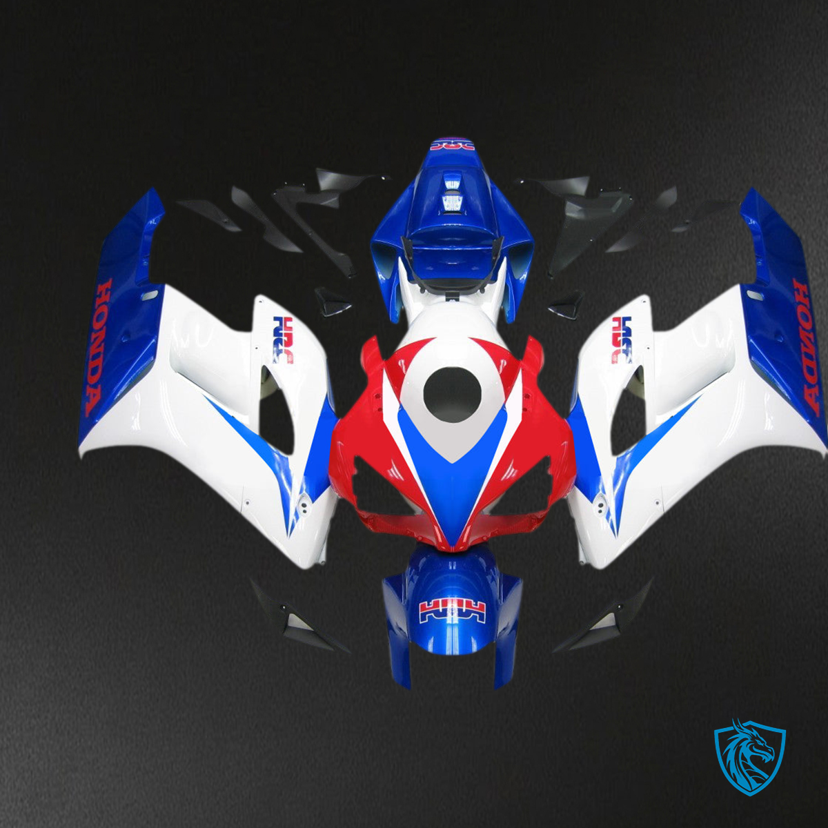 Honda CBR1000RR (2004-2005) Red, White & Blue Generic - Custom ABS Fairing Kit