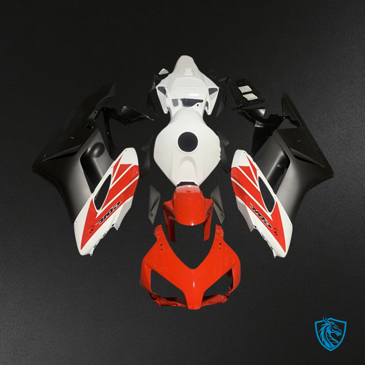Honda CBR1000RR (2004-2005) Red & White Style3 - Fairing Kit