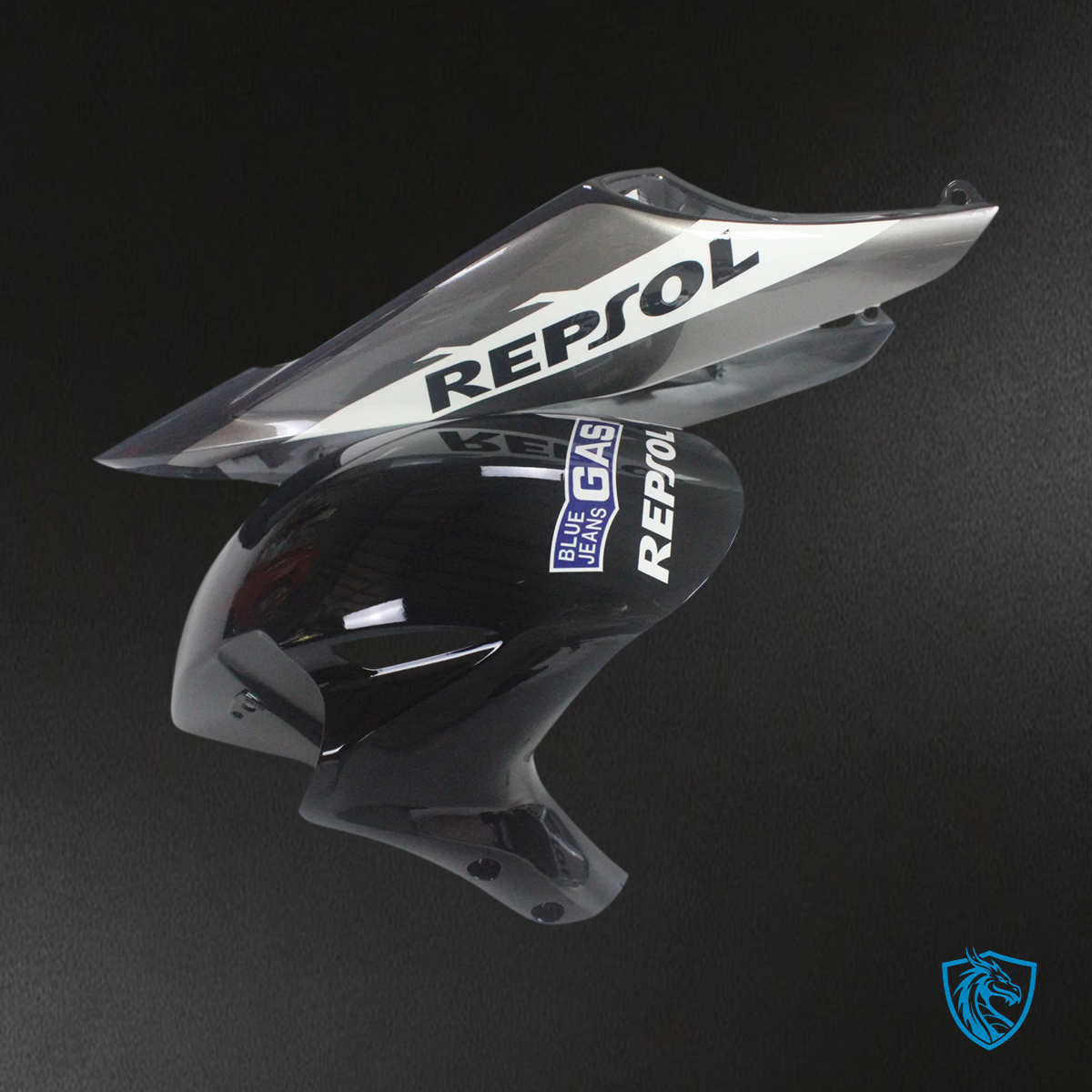 Honda CBR1000RR (2004-2005) Black & Silver - Fairing Kit
