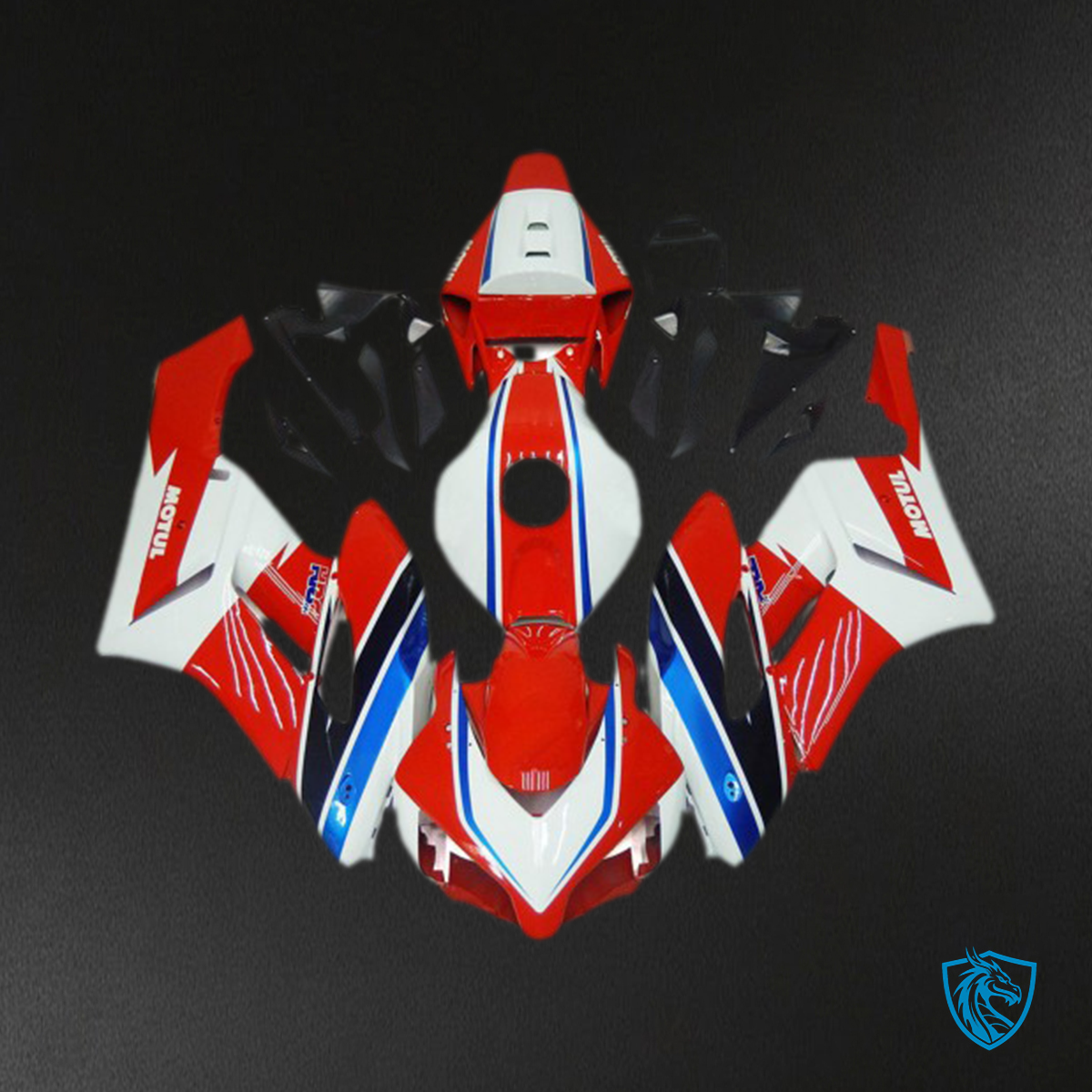 Honda CBR1000RR (2004-2005) Red & White Motul Motorcycle Fairings Kit | ABS Bodywork