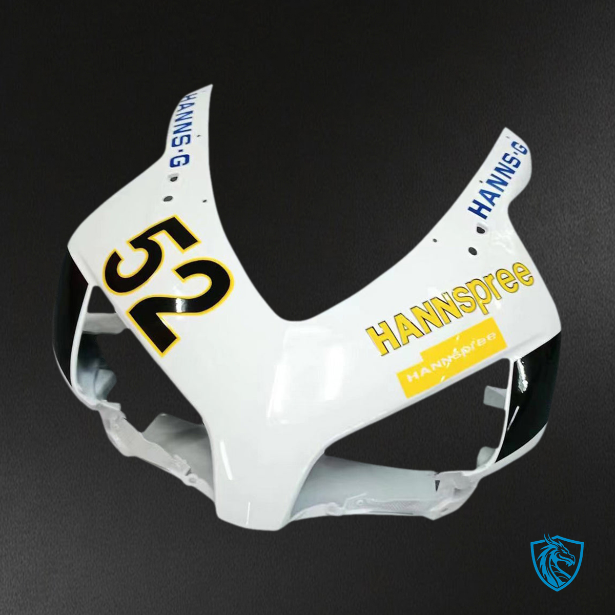 Honda CBR1000RR (2004-2005) White & Black Hannspree Generic Fairings Kit | ABS Bodywork
