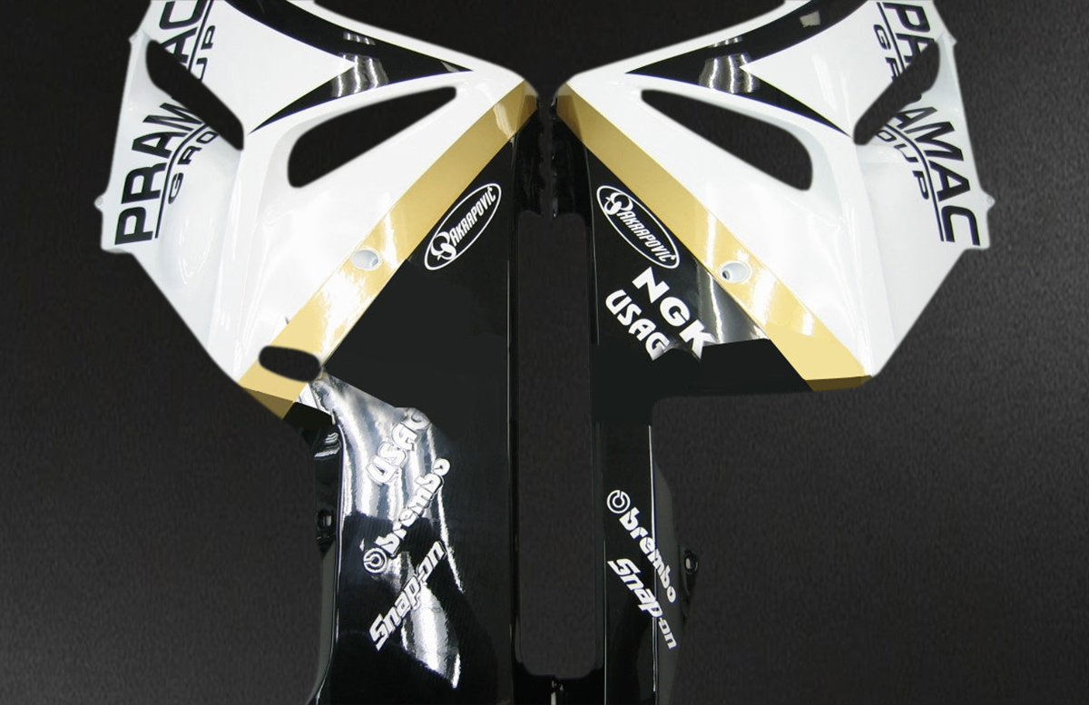 Honda CBR1000RR (2004-2005) White & Black Generic - Custom ABS Fairing Kit