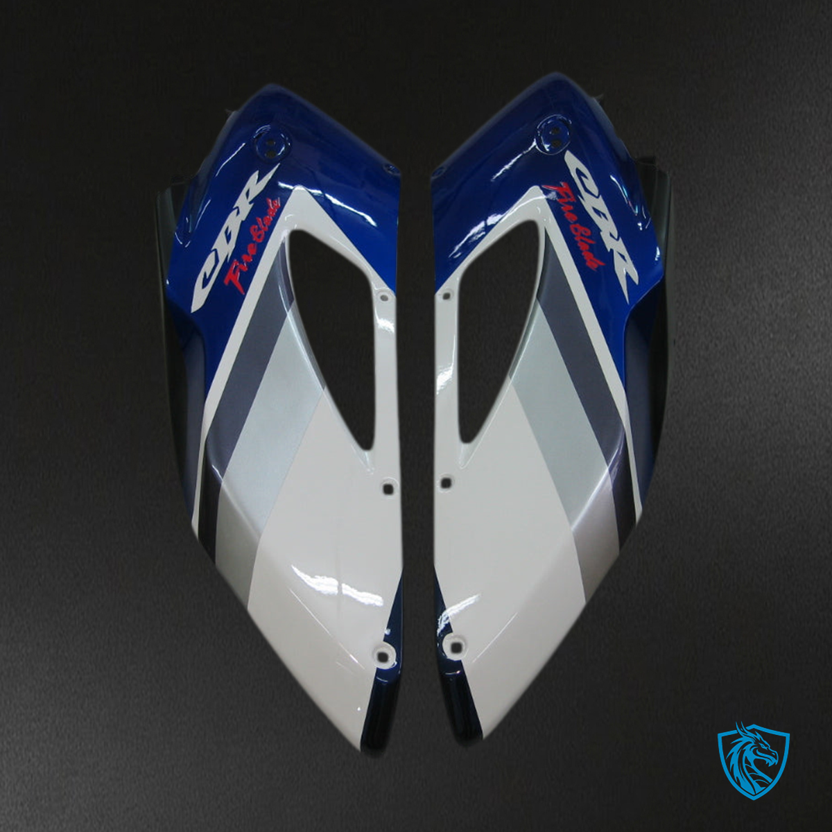 Honda CBR1000RR (2004-2005) White, Blue & Black Racing Generic - MERGEment Motorcycle Fairings Kit