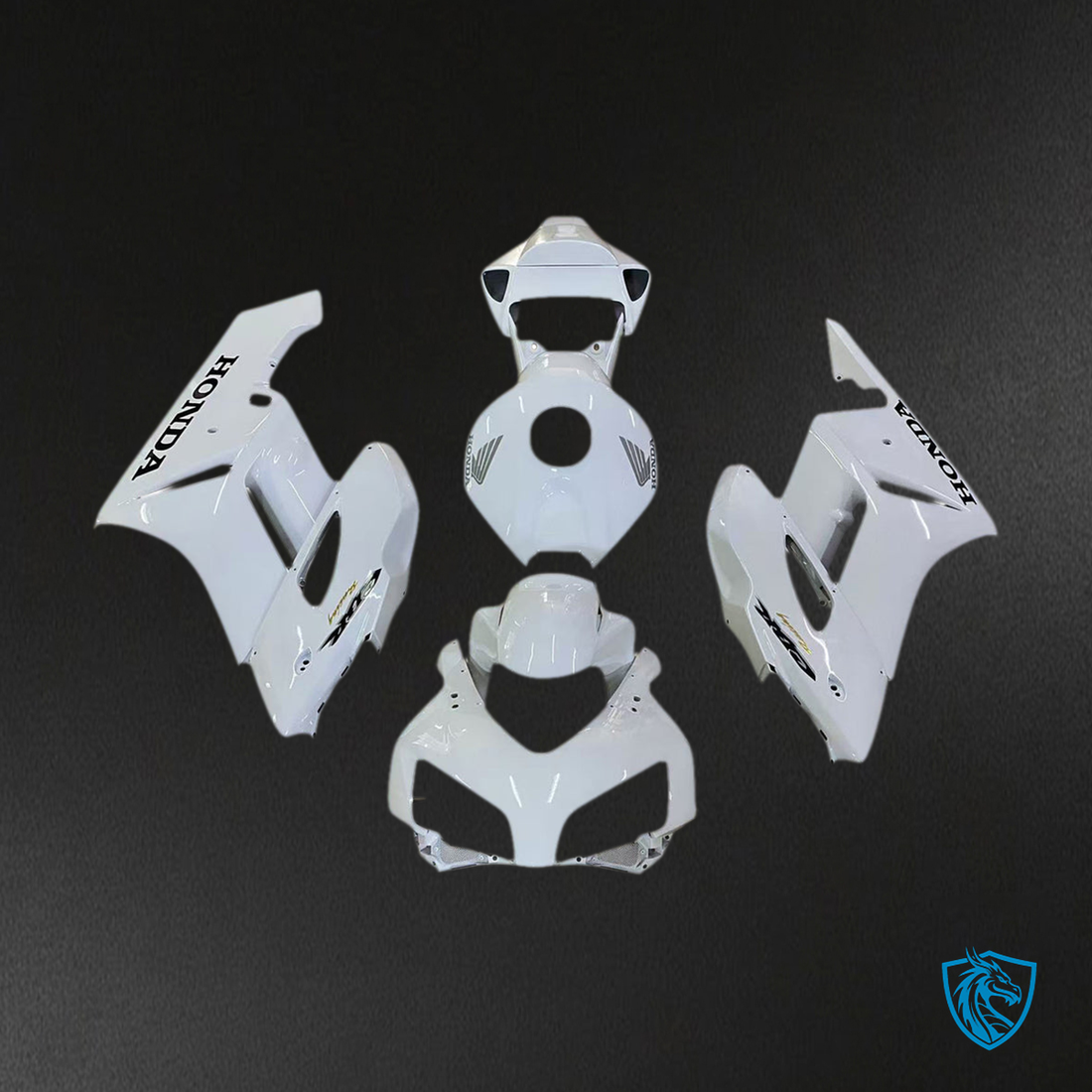 Honda CBR1000RR (2004-2005) White & Silver Racing Generic Fairings Kit | ABS Bodywork