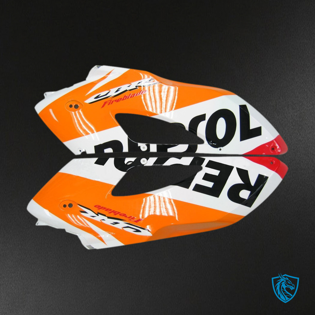 Honda CBR1000RR (2004-2005) White & Orange Generic - MERGEment Motorcycle Fairings Kit