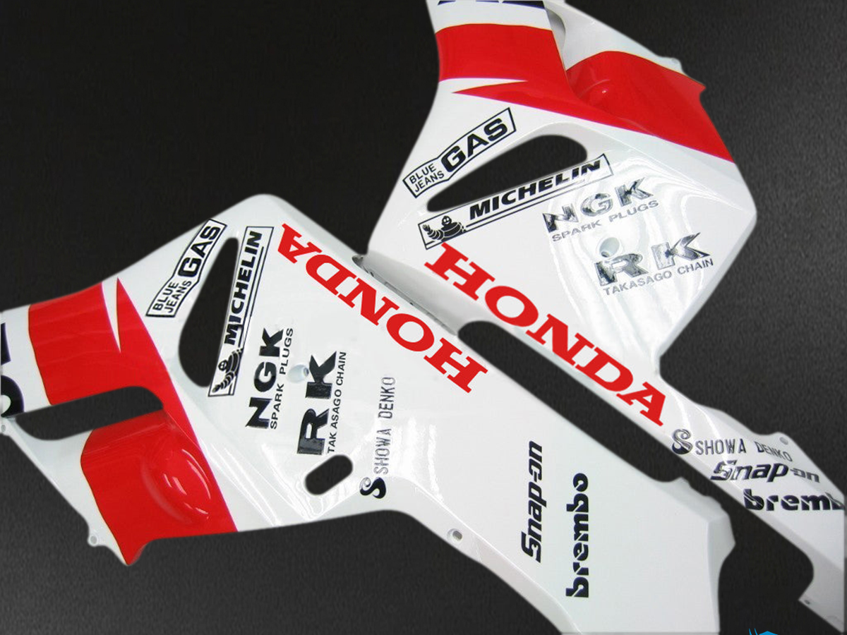 Honda CBR1000RR (2004-2005) White & Orange Generic - MERGEment Motorcycle Fairings Kit