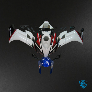 Honda CBR1000RR (2004-2005) White, Red & Black Generic Fairings Kit | ABS Bodywork