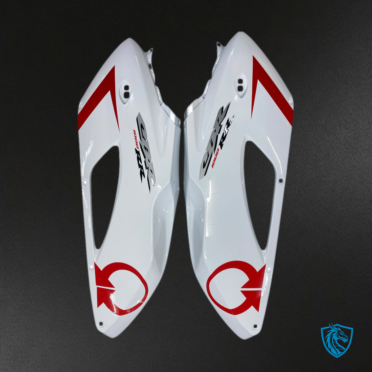 Honda CBR1000RR (2004-2005) White & Red Generic - Custom ABS Fairing Kit