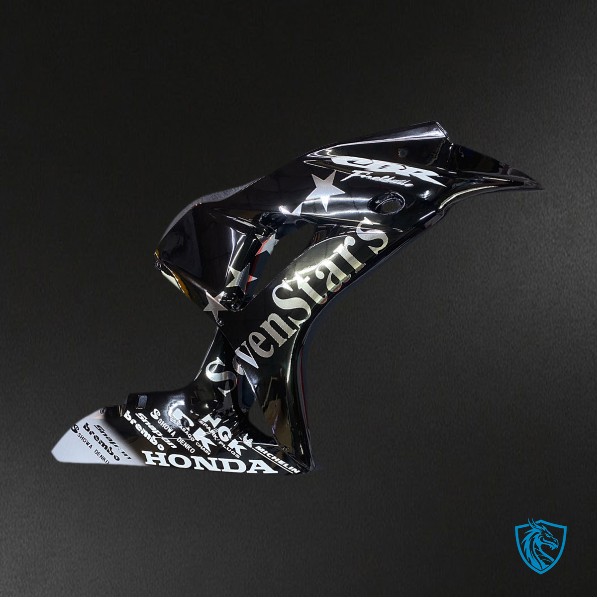 Honda CBR1000RR (2006-2007) Black Seven Stars Generic - Custom ABS Fairing Kit