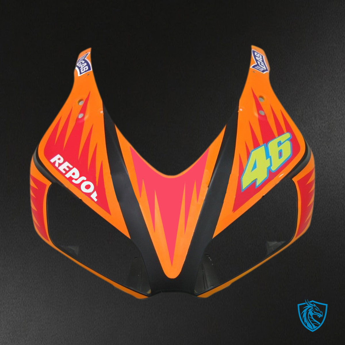 Honda CBR1000RR (2006-2007) Black & Orange Rossi - MERGEment Motorcycle Fairings Kit