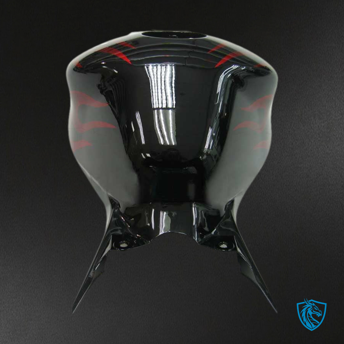 Honda CBR1000RR (2006-2007) Black & Red Flame Generic Fairings Kit | ABS Bodywork