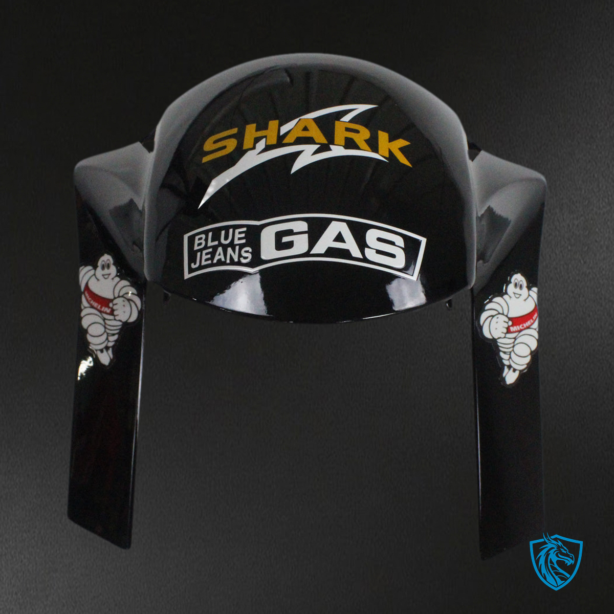 Honda CBR1000RR (2006-2007) Black & Red Flame Shark Generic - Custom ABS Fairing Kit