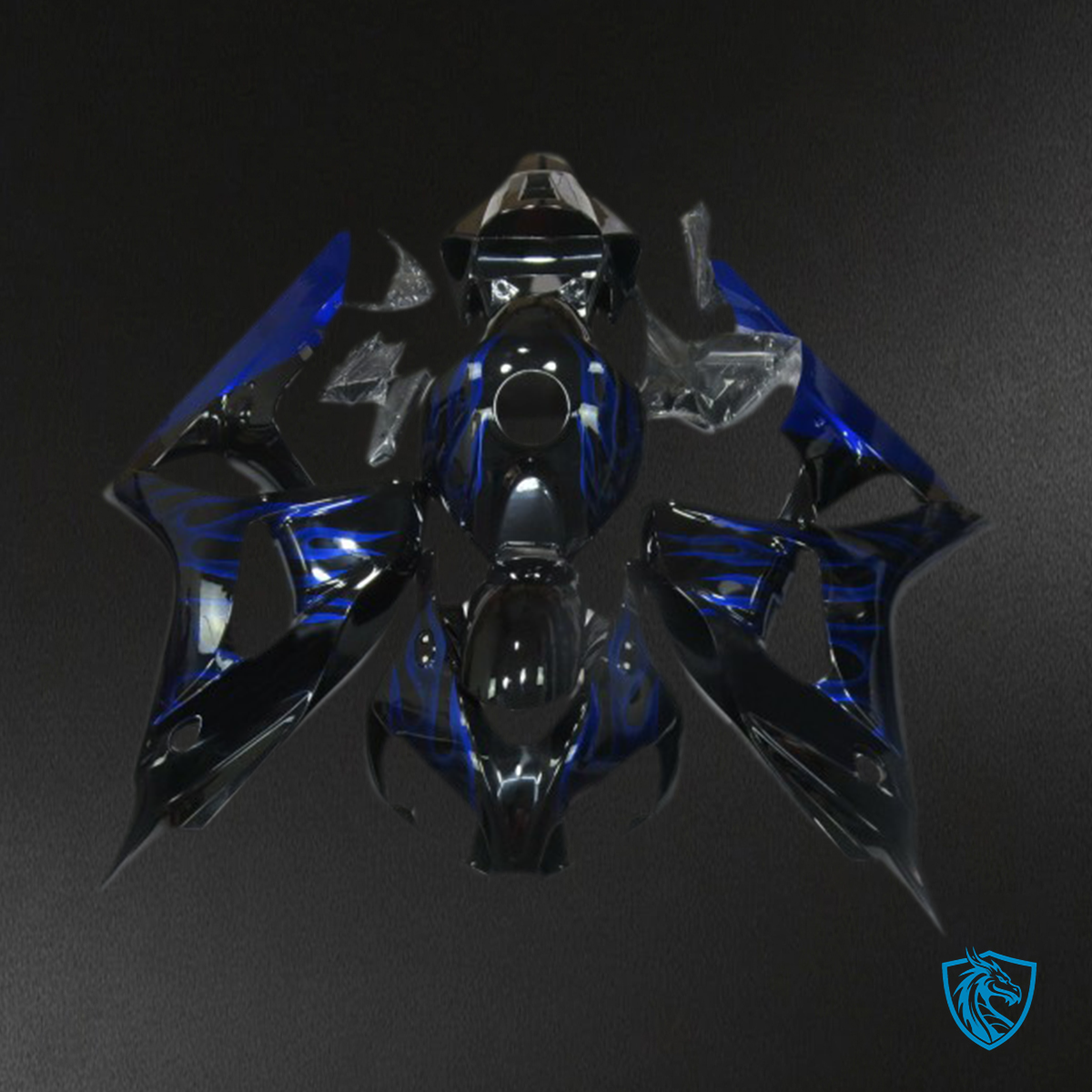 Honda CBR1000RR (2006-2007) Blue & Black Motorcycle - Custom ABS Fairing Kit