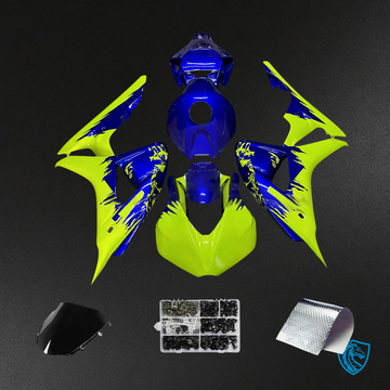 Honda CBR1000RR (2006-2007) Blue Fluorescent Green - Fairing Kit