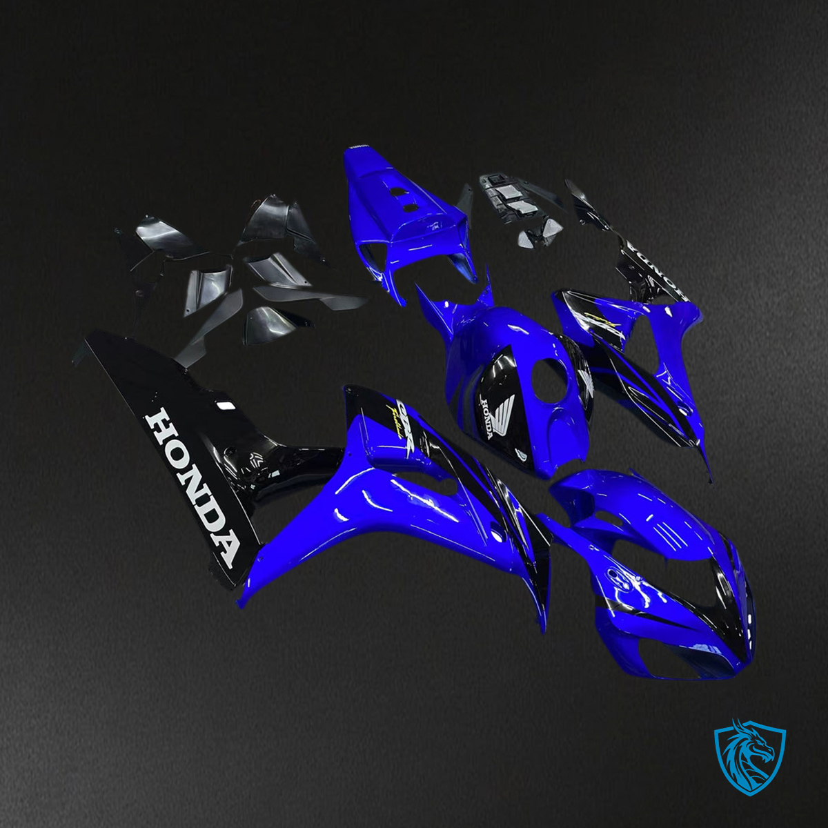 Honda CBR1000RR (2006-2007) Blue & Black Generic - Custom ABS Fairing Kit