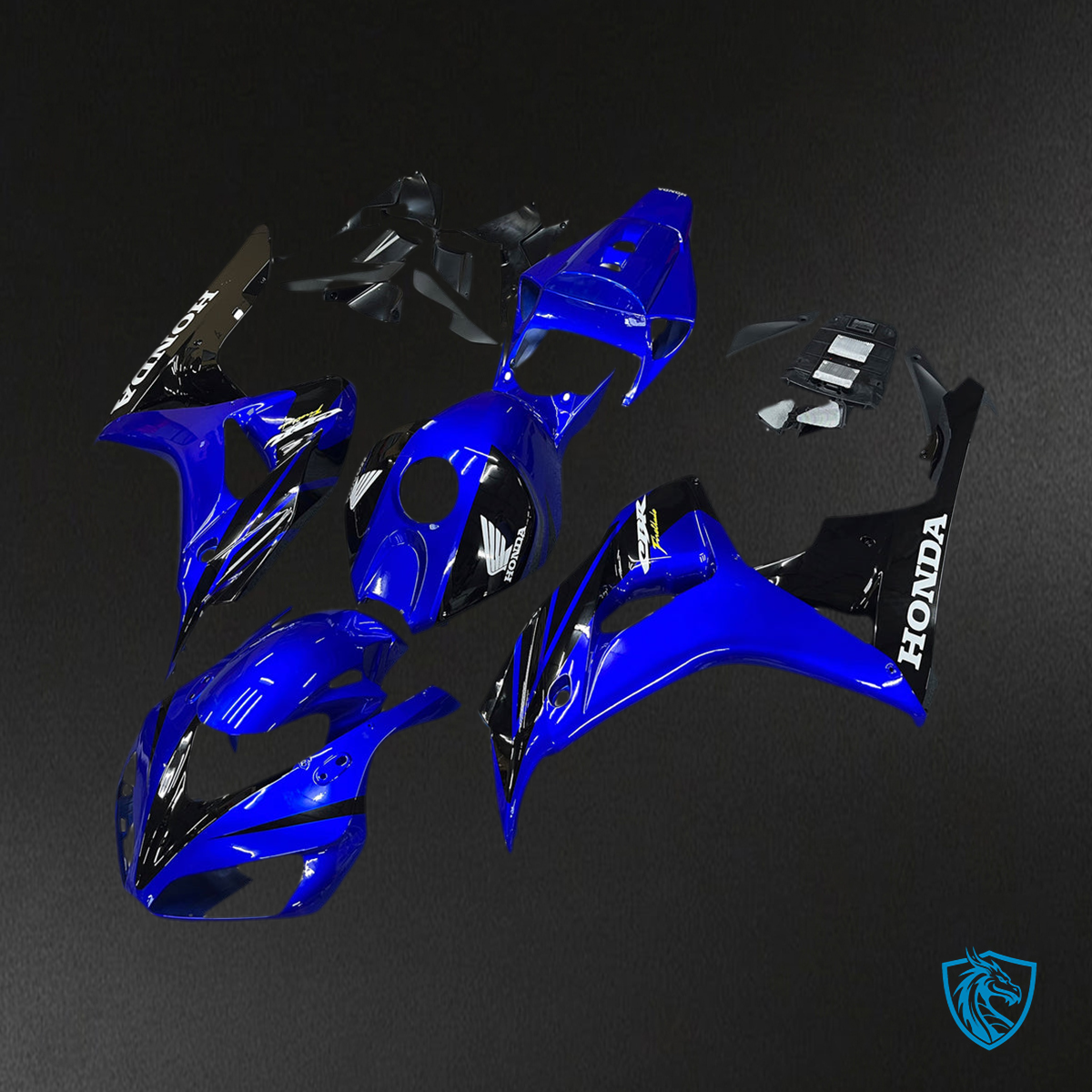 Honda CBR1000RR (2006-2007) Blue & Black Generic - Custom ABS Fairing Kit