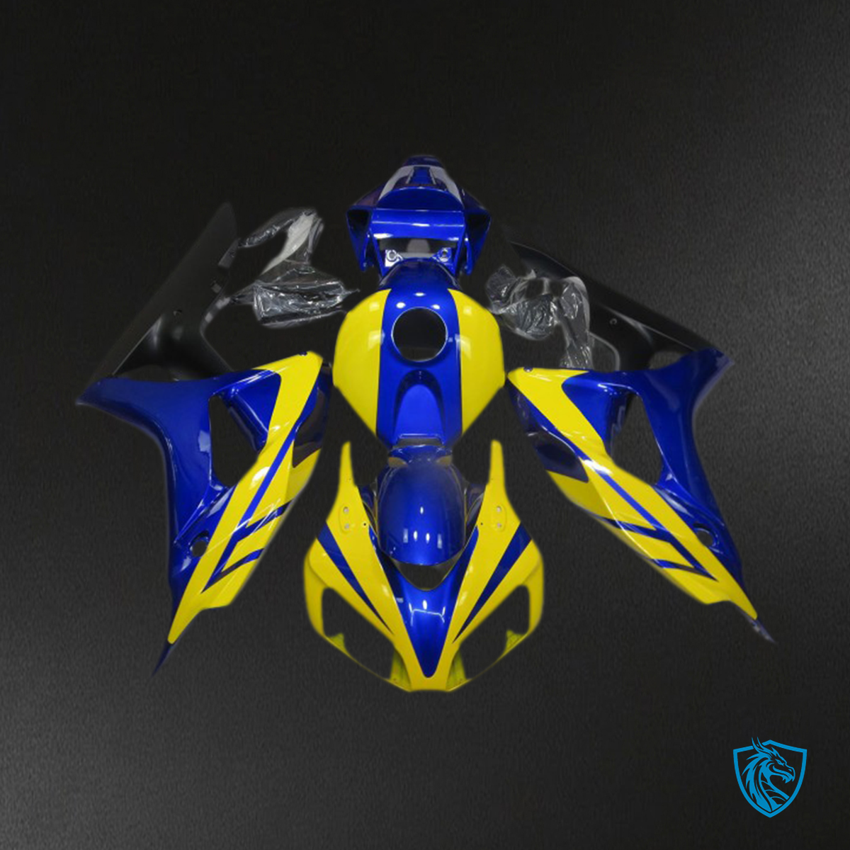 Honda CBR1000RR (2006-2007) Blue & Yellow Motorcycle Fairings Kit | ABS Bodywork