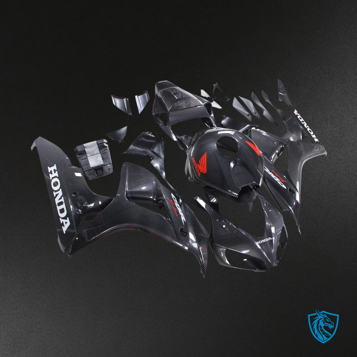 Honda CBR1000RR (2006-2007) Carbon Fiber Black - Fairing Kit