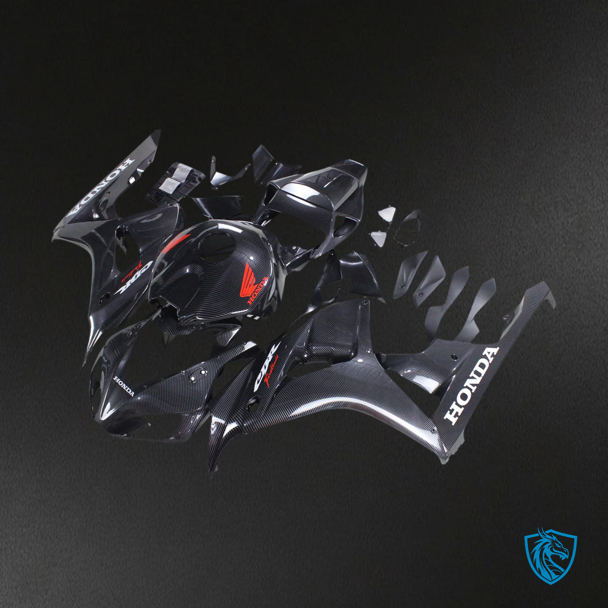 Honda CBR1000RR (2006-2007) Carbon Fiber Black - Fairing Kit