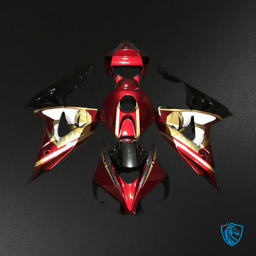 Honda CBR1000RR (2006-2007) Deep Red & Gold Motorcycle Fairings Kit | ABS Bodywork