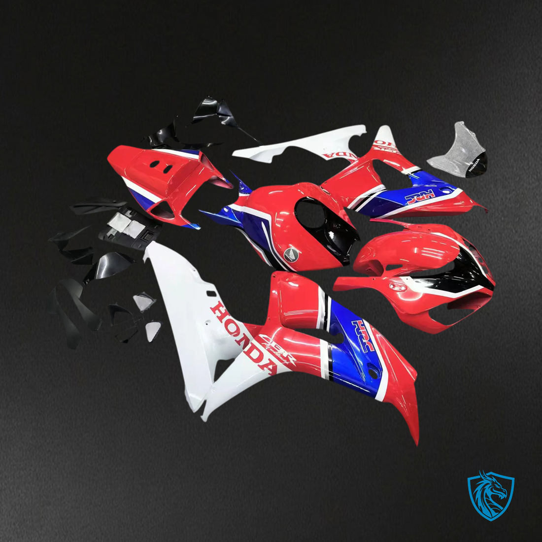 Honda CBR1000RR (2006-2007) White Black Red & Blue - Fairing Kit