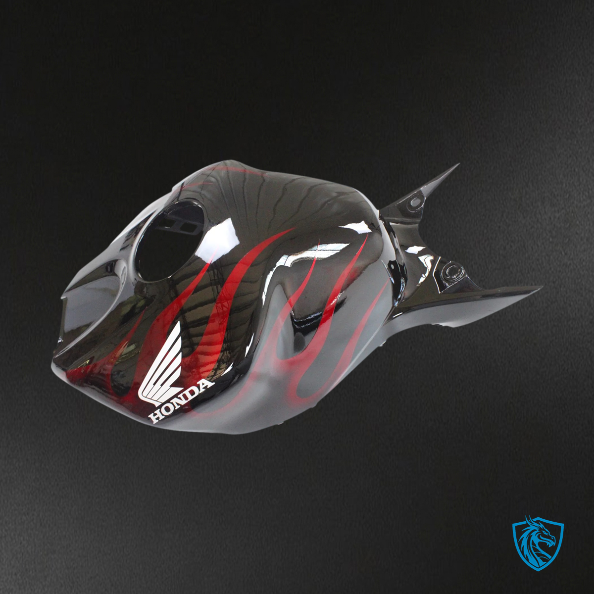 Honda CBR1000RR (2006-2007) Flame Racing Black & Red - Fairing Kit