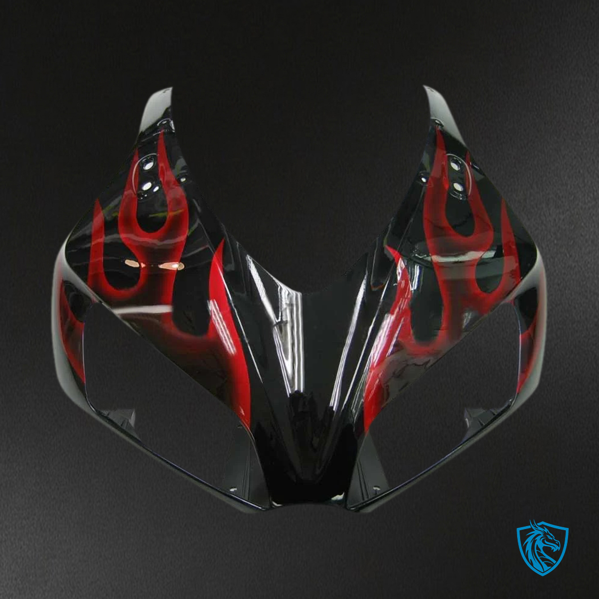 Honda CBR1000RR (2006-2007) Flame Racing Black & Red - Fairing Kit