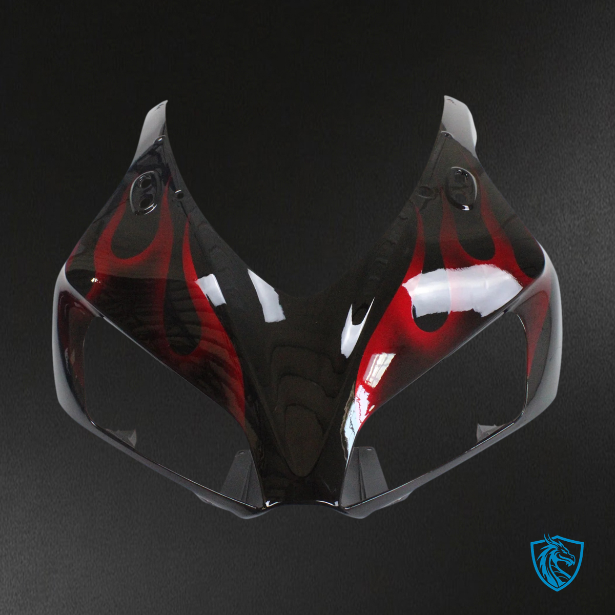Honda CBR1000RR (2006-2007) Flame Racing Black & Red - Fairing Kit