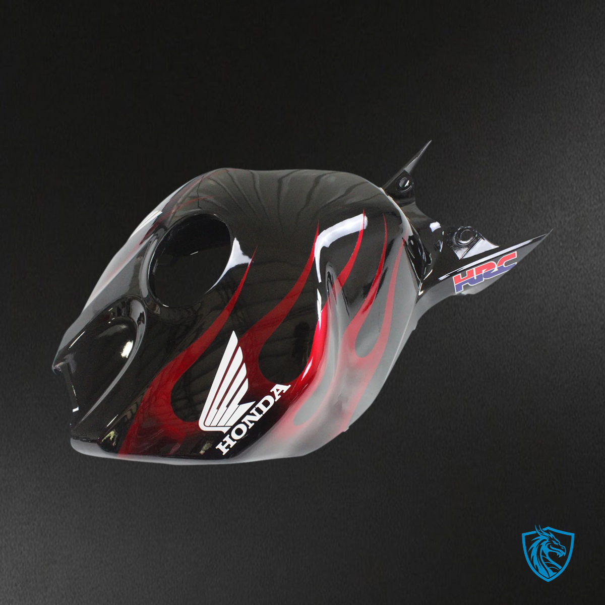 Honda CBR1000RR (2006-2007) Flame Shark Racing Black & Red - Fairing Kit