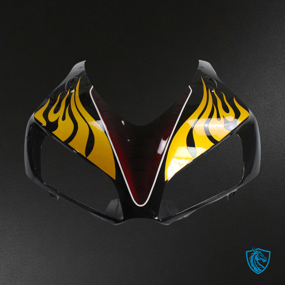 Honda CBR1000RR (2006-2007) Flame Shark Racing Black & Red - Fairing Kit
