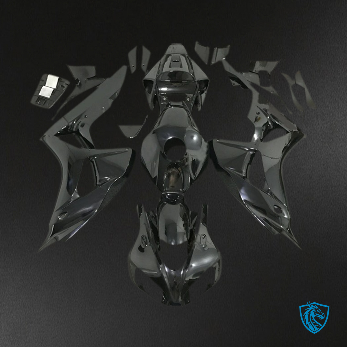 Honda CBR1000RR (2006-2007) Gloss Black - MERGEment Motorcycle Fairings Kit