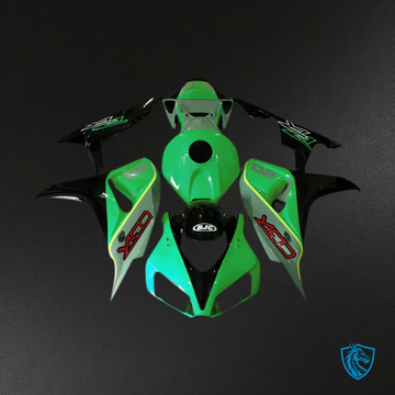 Honda CBR1000RR (2006-2007) Glossy Green & Black Style Motorcycle Fairings Kit | ABS Bodywork
