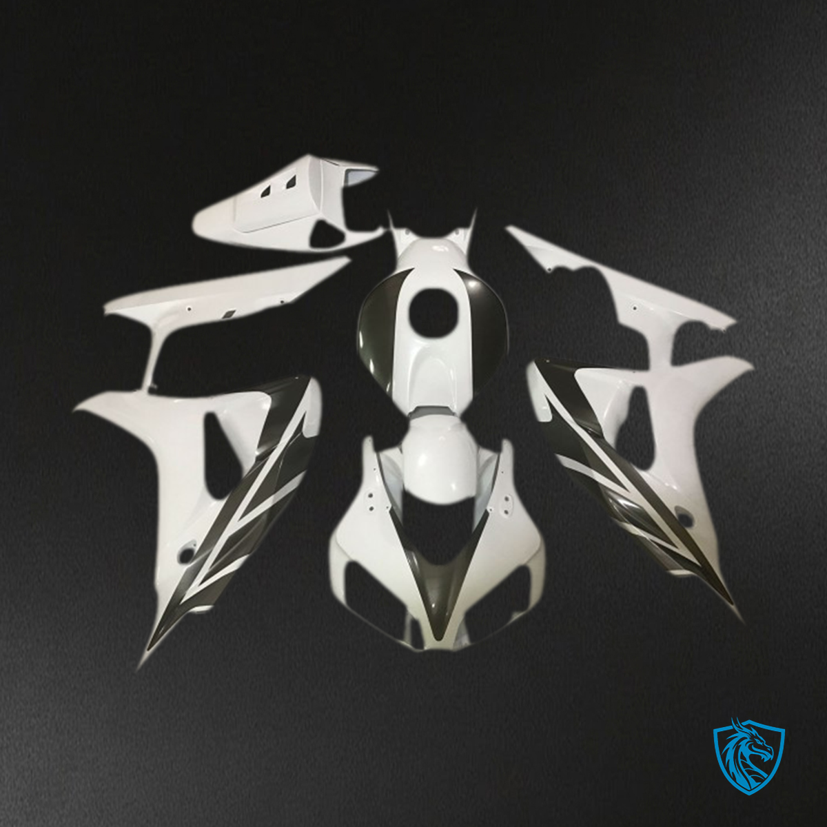 Honda CBR1000RR (2006-2007) Glossy White - MERGEment Motorcycle Fairings Kit
