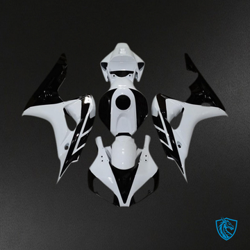 Honda CBR1000RR (2006-2007) Glossy White & Black - MERGEment Motorcycle Fairings Kit