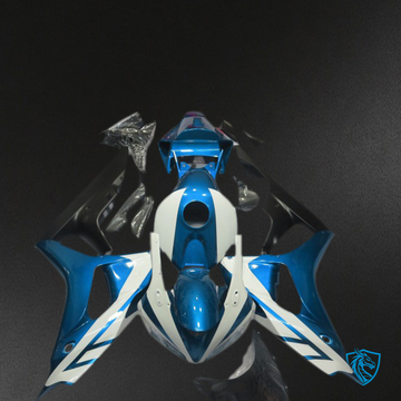 Honda CBR1000RR (2006-2007) Glossy White & Blue Motorcycle - Custom ABS Fairing Kit