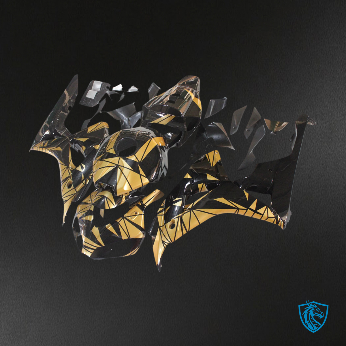 Honda CBR1000RR (2006-2007) Gold & Black - Fairing Kit