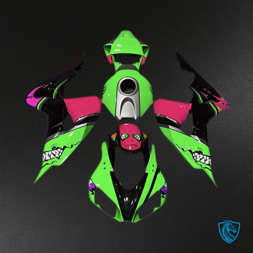 Honda CBR1000RR (2006-2007) Green Shark Motorcycle Fairings Kit - Aftermarket ABS Bodywork