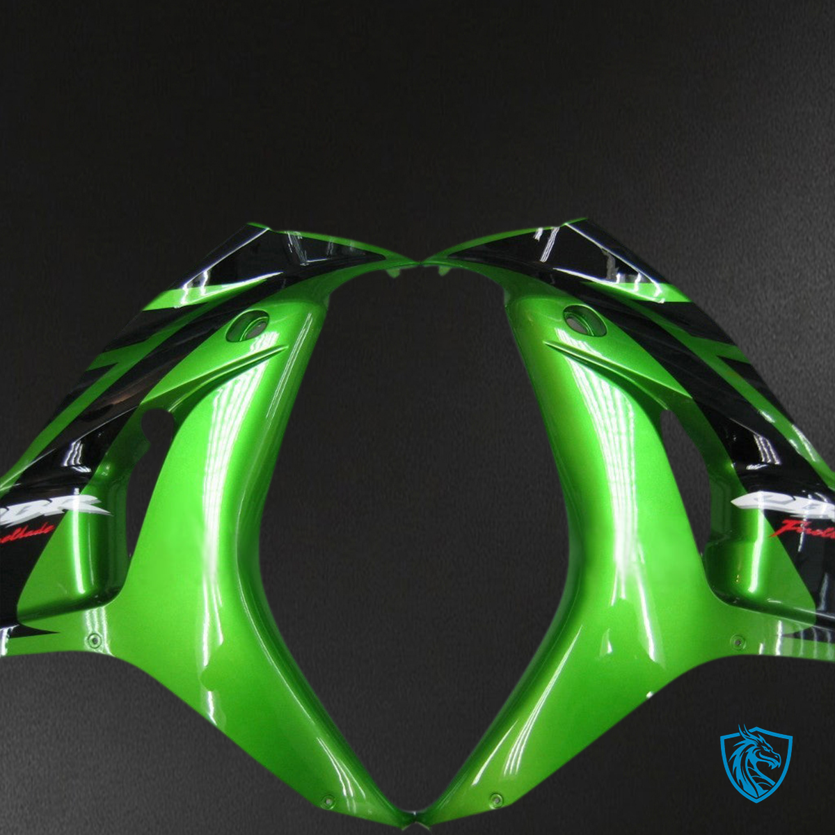 Honda CBR1000RR (2006-2007) Green & Black Racing Generic Fairings Kit | ABS Bodywork