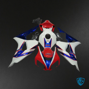 Honda CBR1000RR (2006-2007) White, Red & Blue HRC OEM Style - MERGEment Motorcycle Fairings Kit