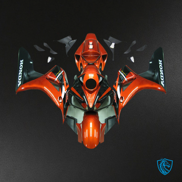 Honda CBR1000RR (2006-2007) Orange Metallic & Black Generic - MERGEment Motorcycle Fairings Kit